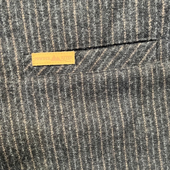 Powder River Outfitters Panhandle Wool Vest Western Pinstripe Cowboy XXL Rodeo - Picture 4 of 7